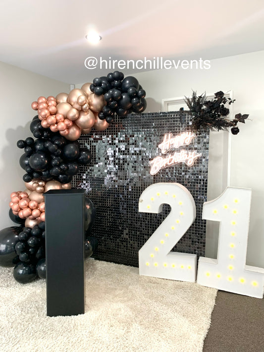 Chill Package 10 (21st) Black Shimmer wall