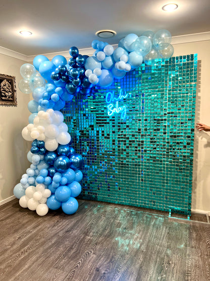 Blue Shimmer Wall