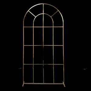 GOLD Classic Shiny Arch French Window Frame 2.4M | Wedding Arch