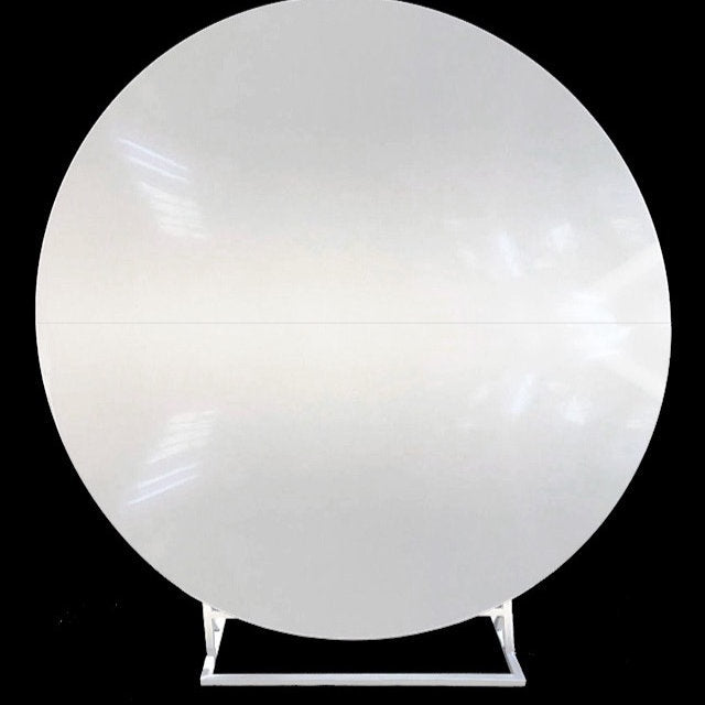 Luxe White Round Acrylic Backdrop