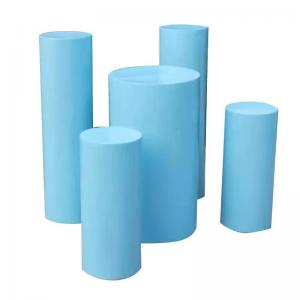 Blue Round Plinth Set