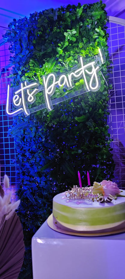 Lets Party Neon Sign ( Color changing)