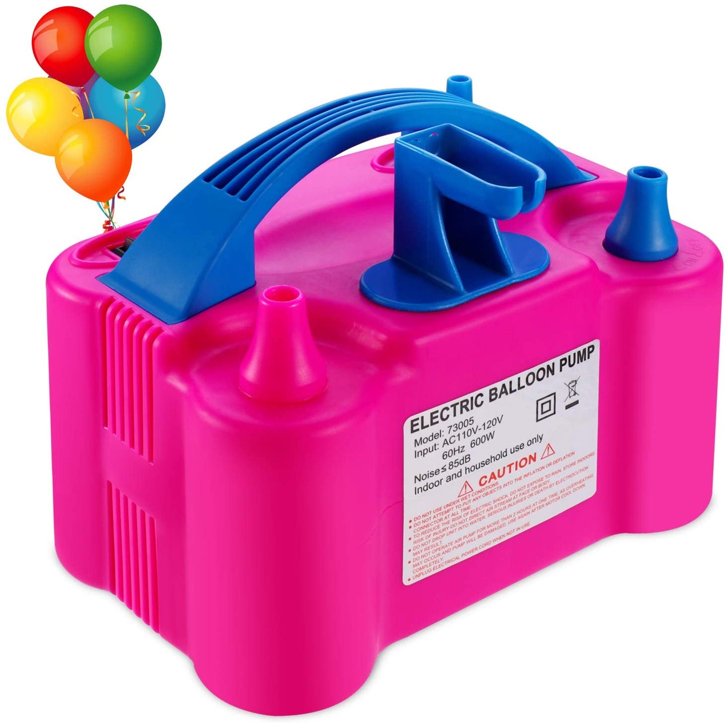 Electrical Rose Pink Balloon Pump