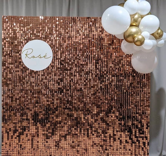 Shimmer Wall - Rose Gold