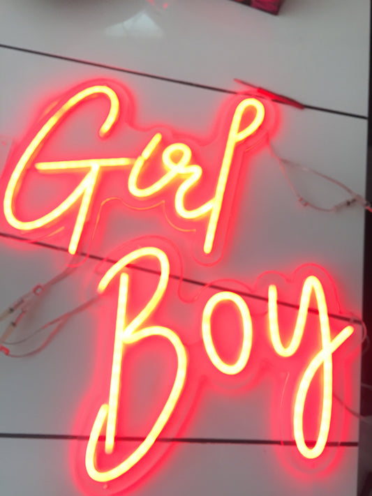Girl Boy Neon Sign