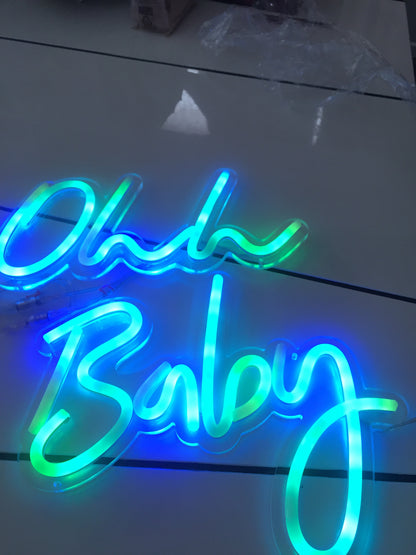 Ohh Baby Neon sign