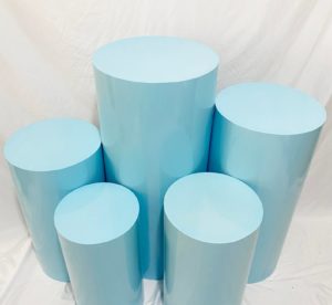 Blue Round Plinth Set