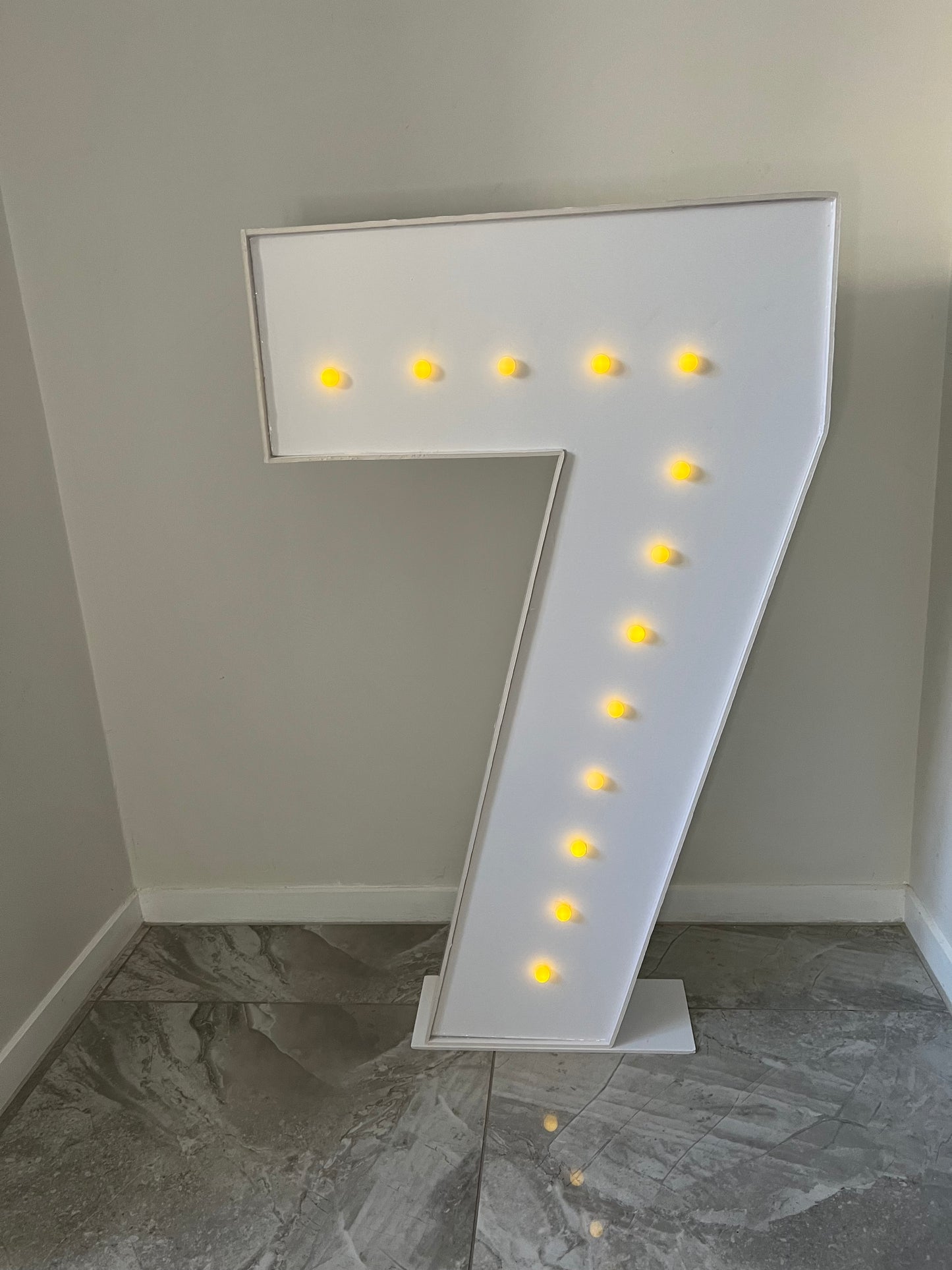 Light-up foam Number Letters