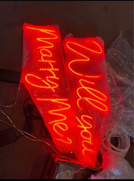 Will you marry me Neon Sign