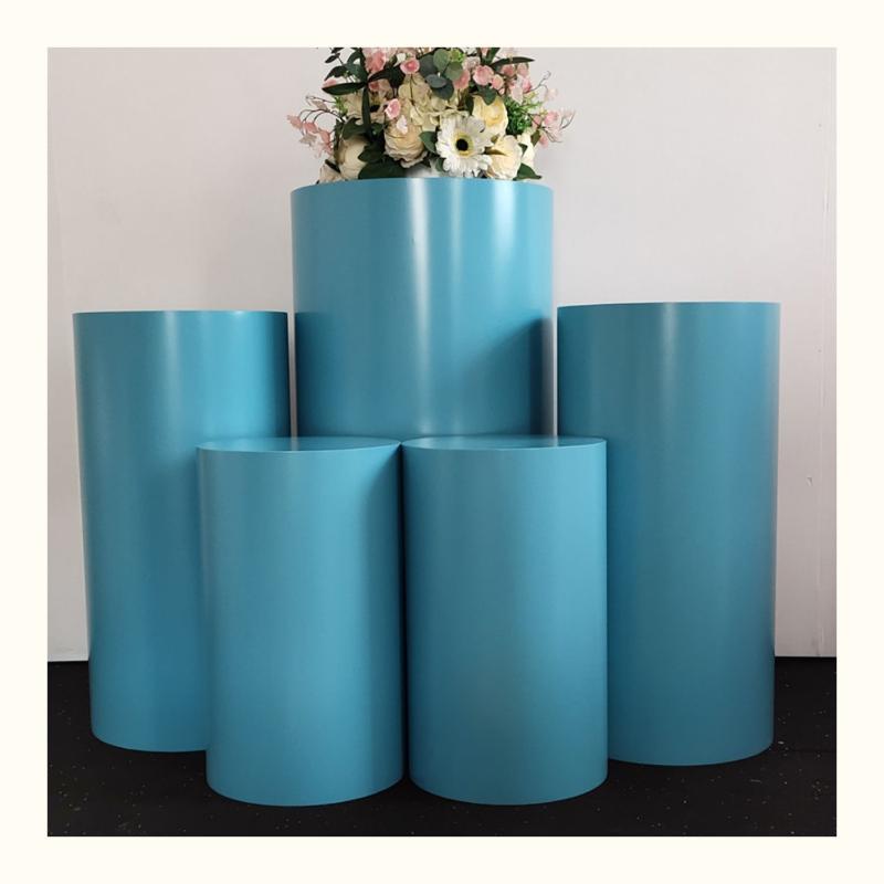 Blue Round Plinth Set